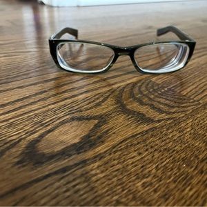 Oakley brown eye glass frames with case